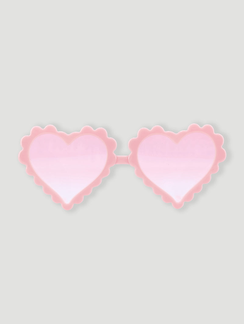 Pre-Girls Metal Heart Sunnies - Pink