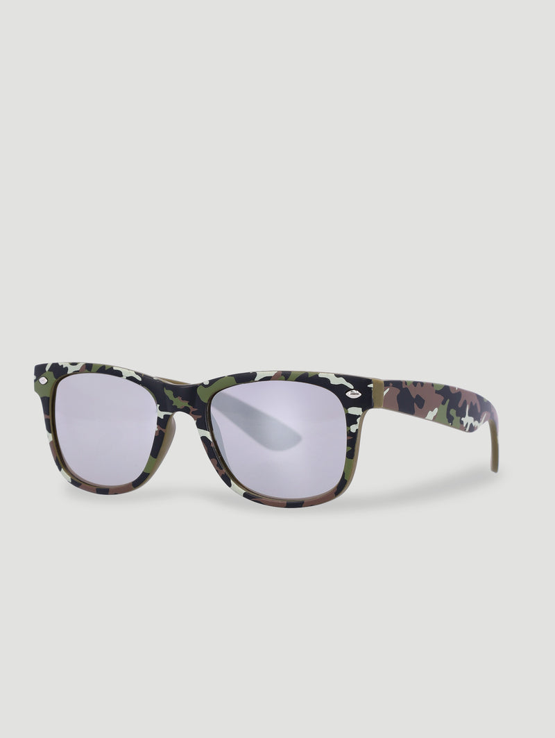 Pre-Boys Matte Wayfarer Sunglasses - Camo