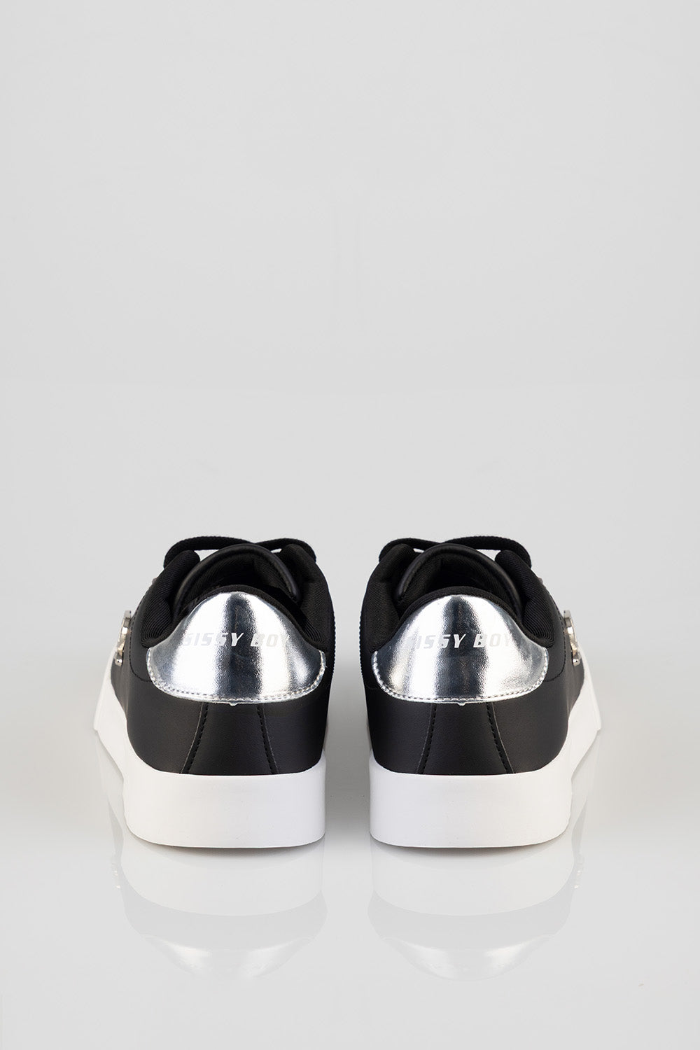 Classic Lace Up Logo Hardward Sneaker - Black