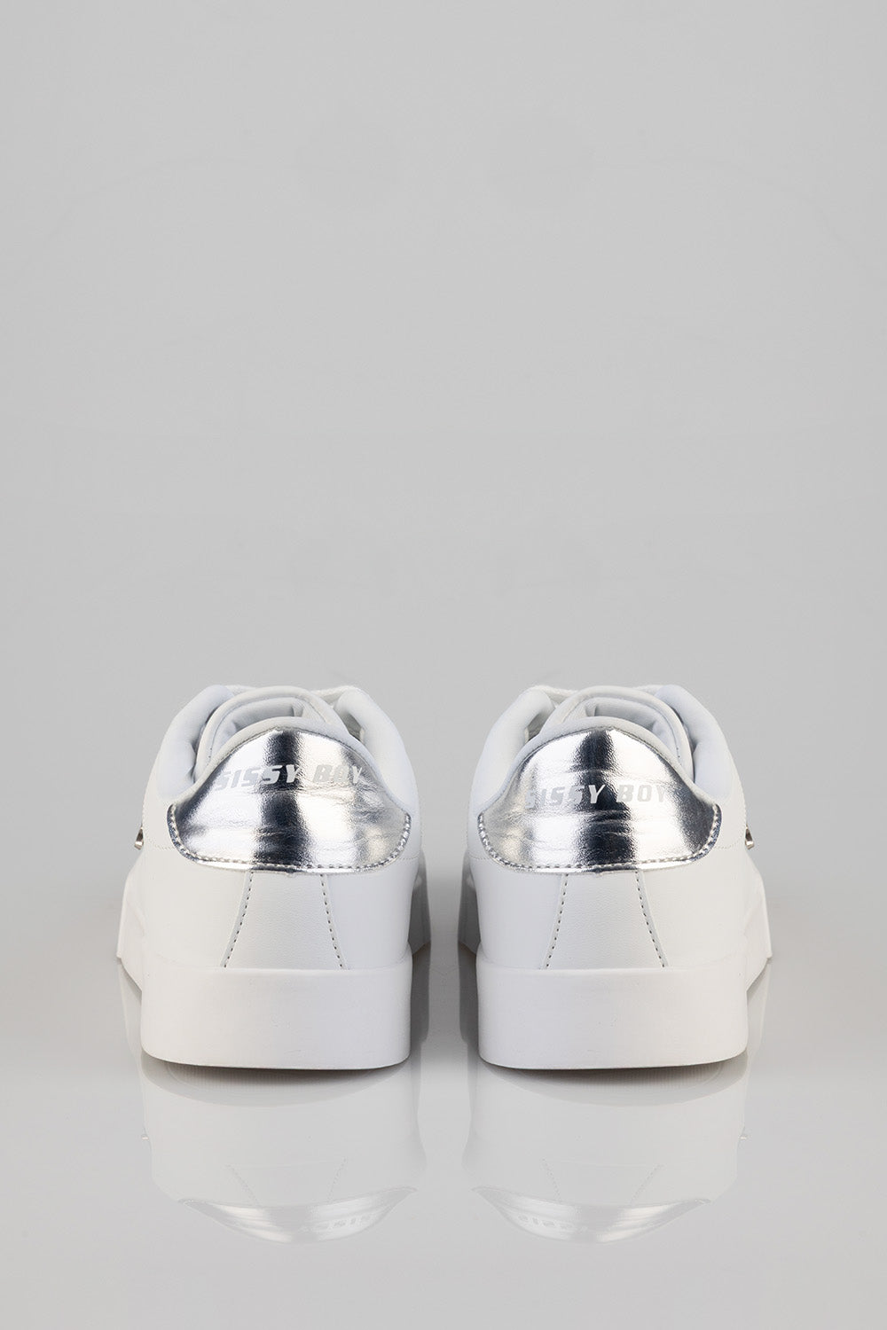 Classic Lace Up Logo Hardward Sneaker - White