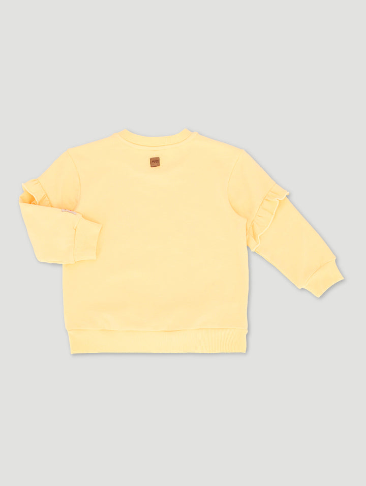 Pre-Girls Fashion Sweat Top - Yellow