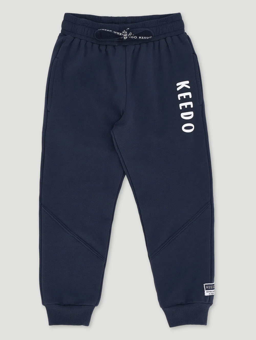 Keedo Boys Navy Spliced Jogger
