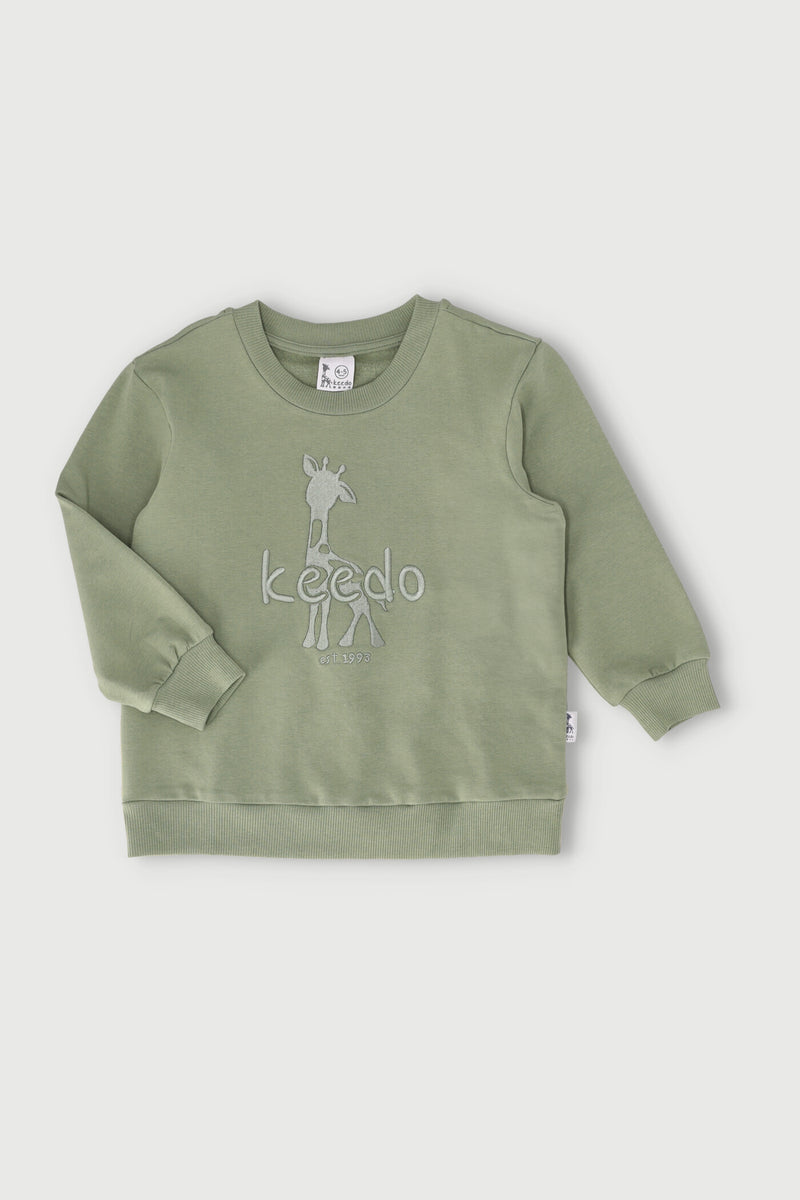 Keedo Boys Fashion Fleece Top - Olive