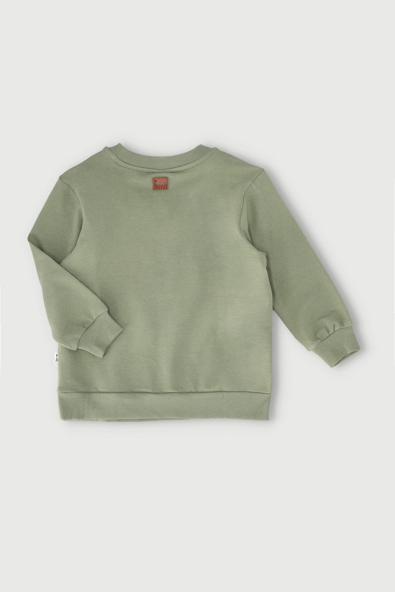 Keedo Boys Fashion Fleece Top - Olive