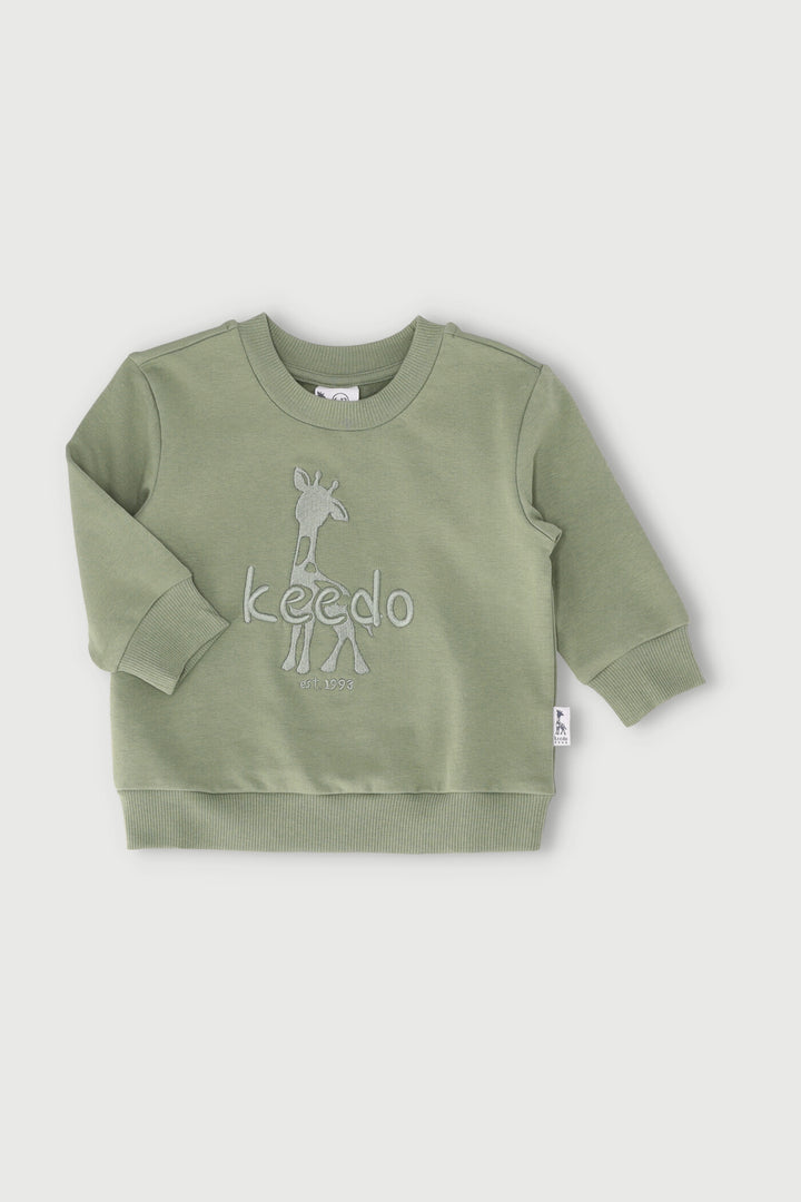 Baby Boys Fashion Fleece Top - Olive