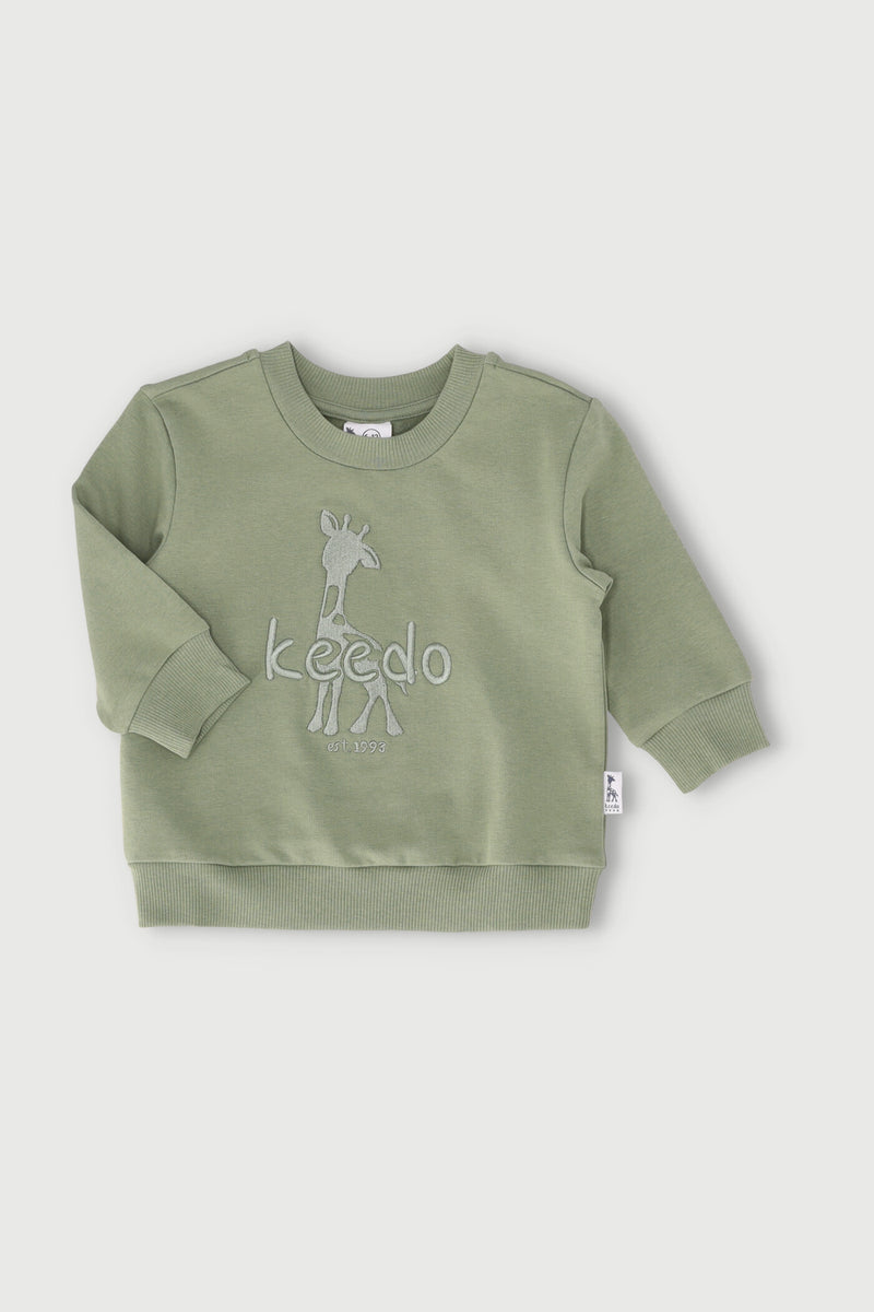 Baby Boys Fashion Fleece Top - Olive