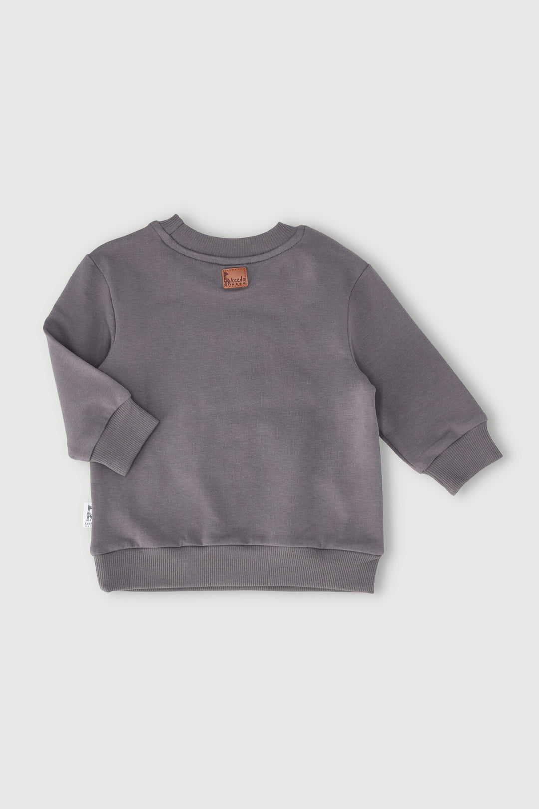 Keedo Baby Girls Butterfly Fashion Sweater - Charcoal