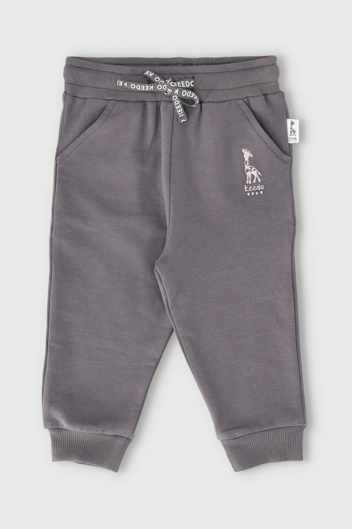 Keedo Baby Girls Fashion Jogger - Charcoal