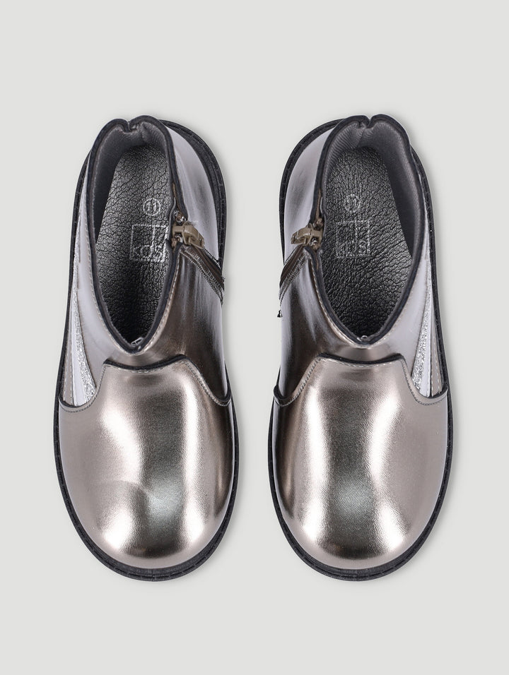 Pre-Girls Applique Boot - Peweter