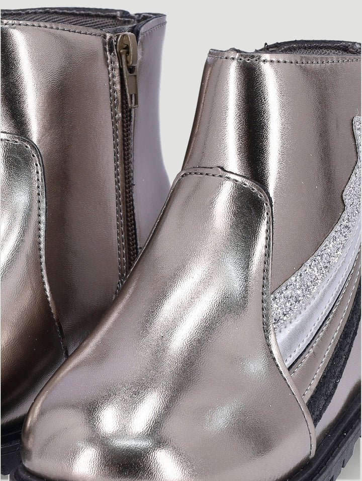 Pre-Girls Applique Boot - Peweter