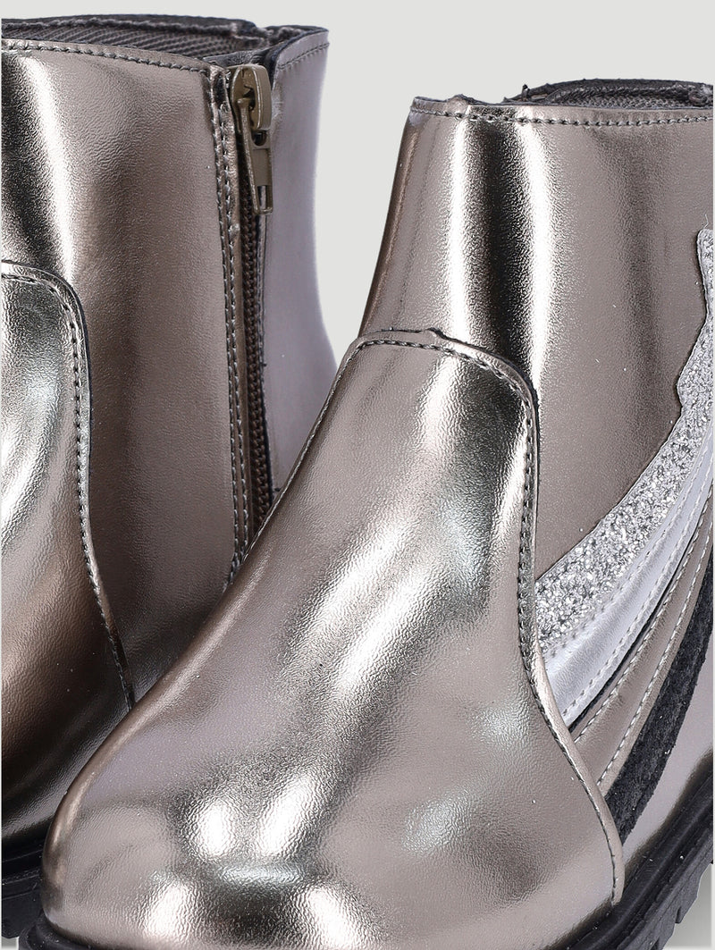 Pre-Girls Applique Boot - Peweter