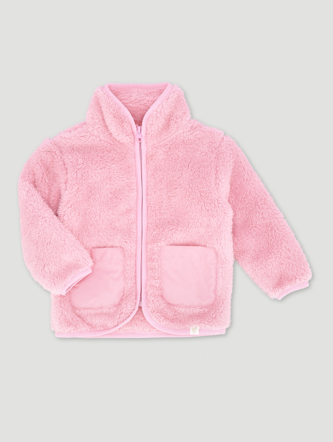Baby Girls Sheep Jacket - Dusty Pink