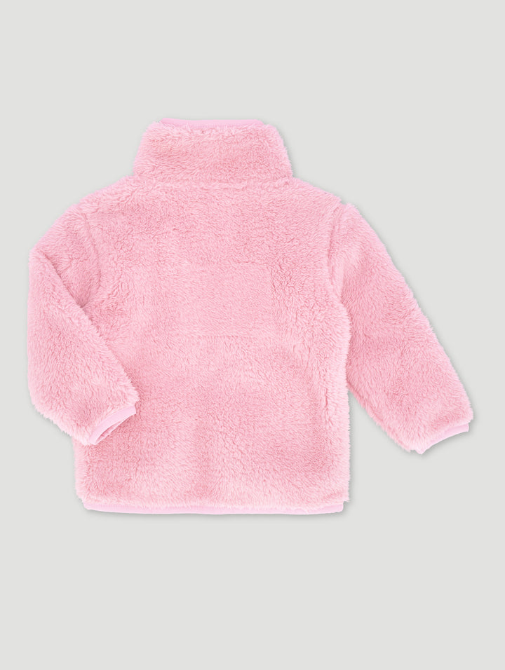 Baby Girls Sheep Jacket - Dusty Pink
