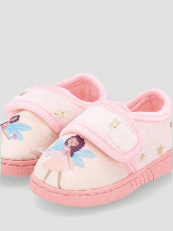 Pre-Girls Ballerina Novelty Slipper - White/Pink