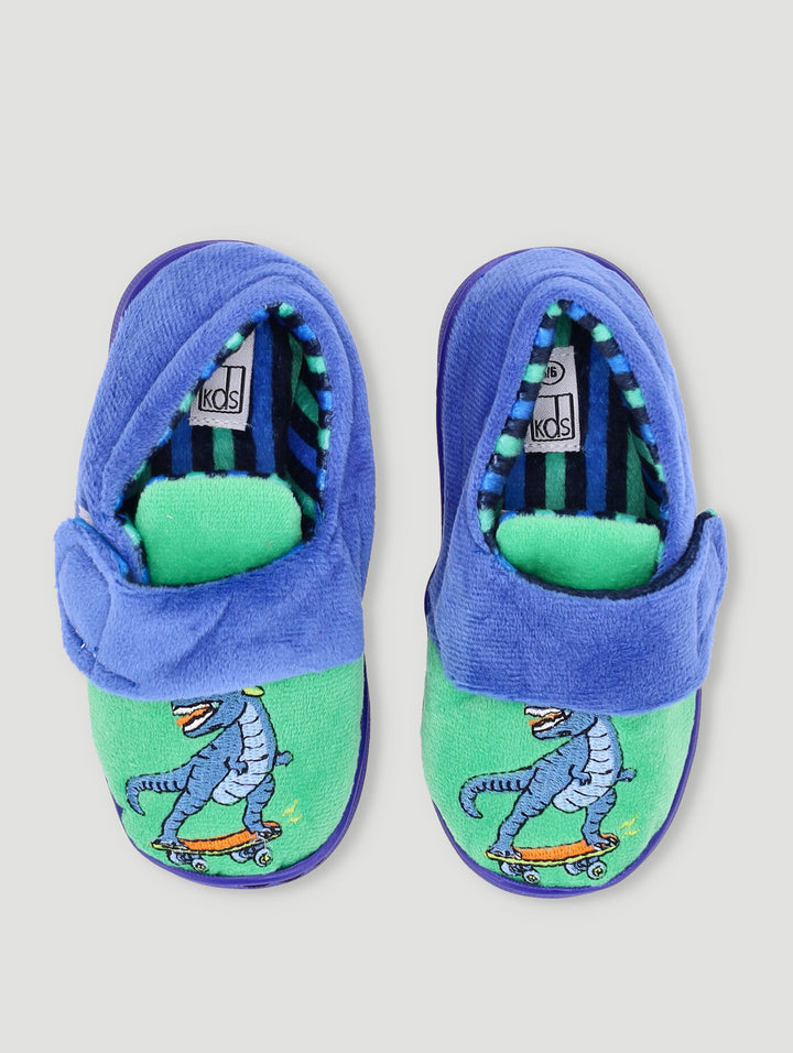 Pre-Boys Dino Slipper - Green