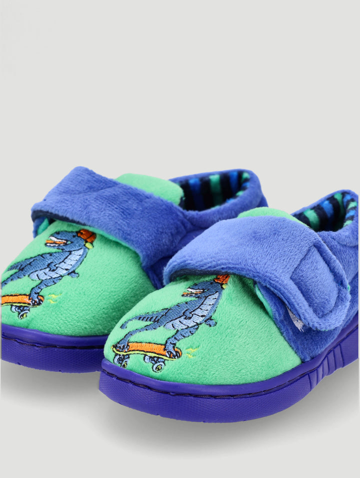 Pre-Boys Dino Slipper - Green