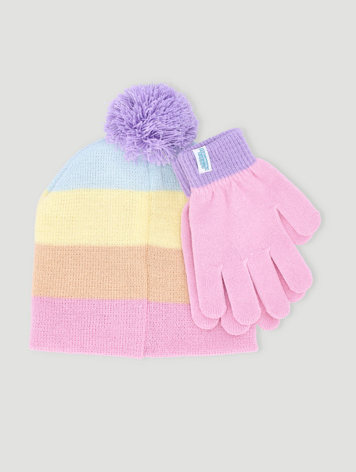 Pre-Girls Gabby's Dollhouse Beanie & Glove Set - Multi