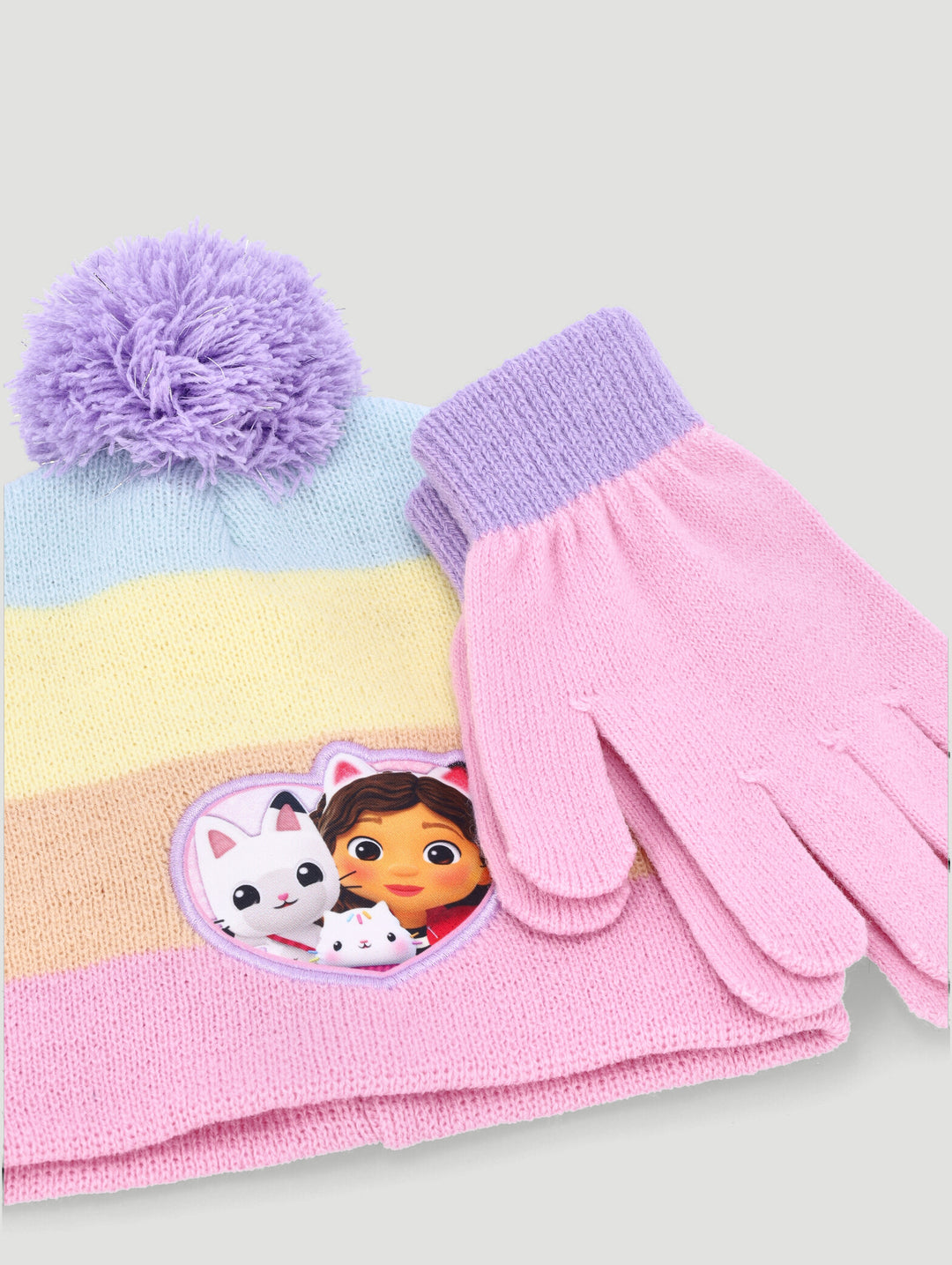 Pre-Girls Gabby's Dollhouse Beanie & Glove Set - Multi