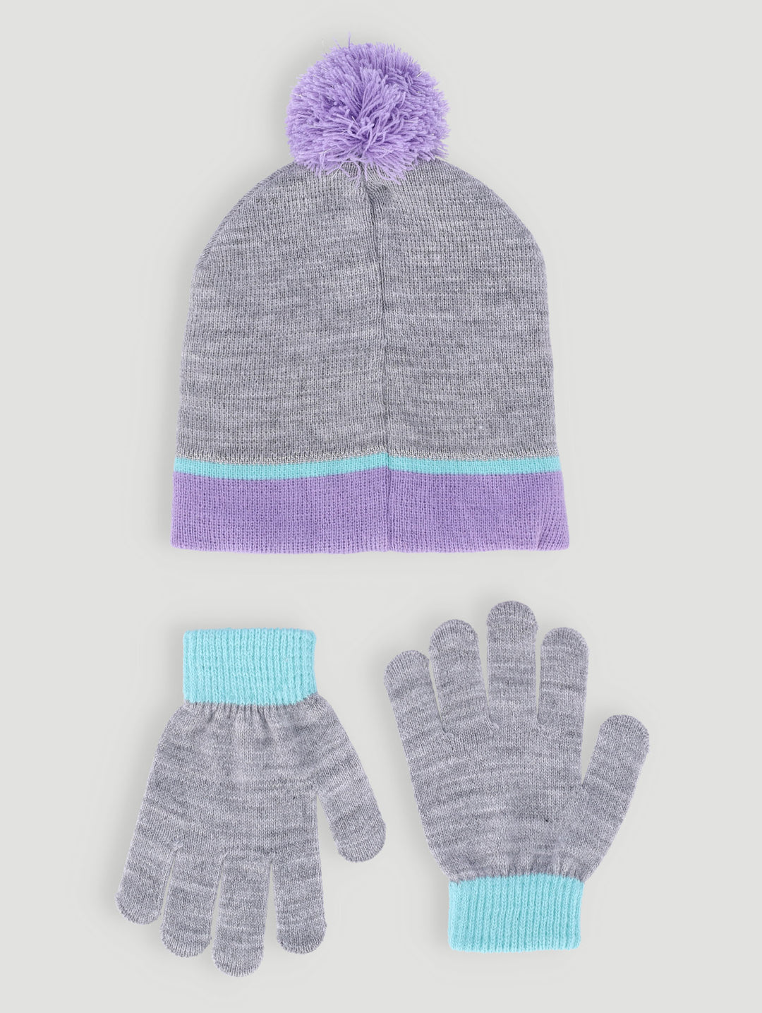 Girls Squishmallow Beanie And Glove Set - Grey