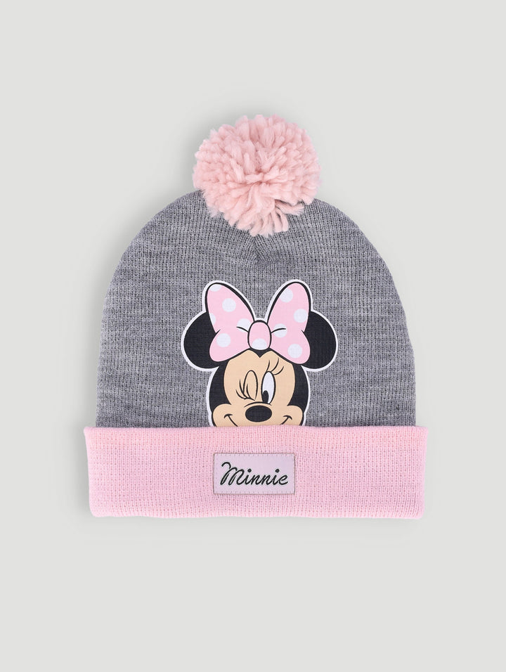 Pre-Girls Minnie Beanie - Grey