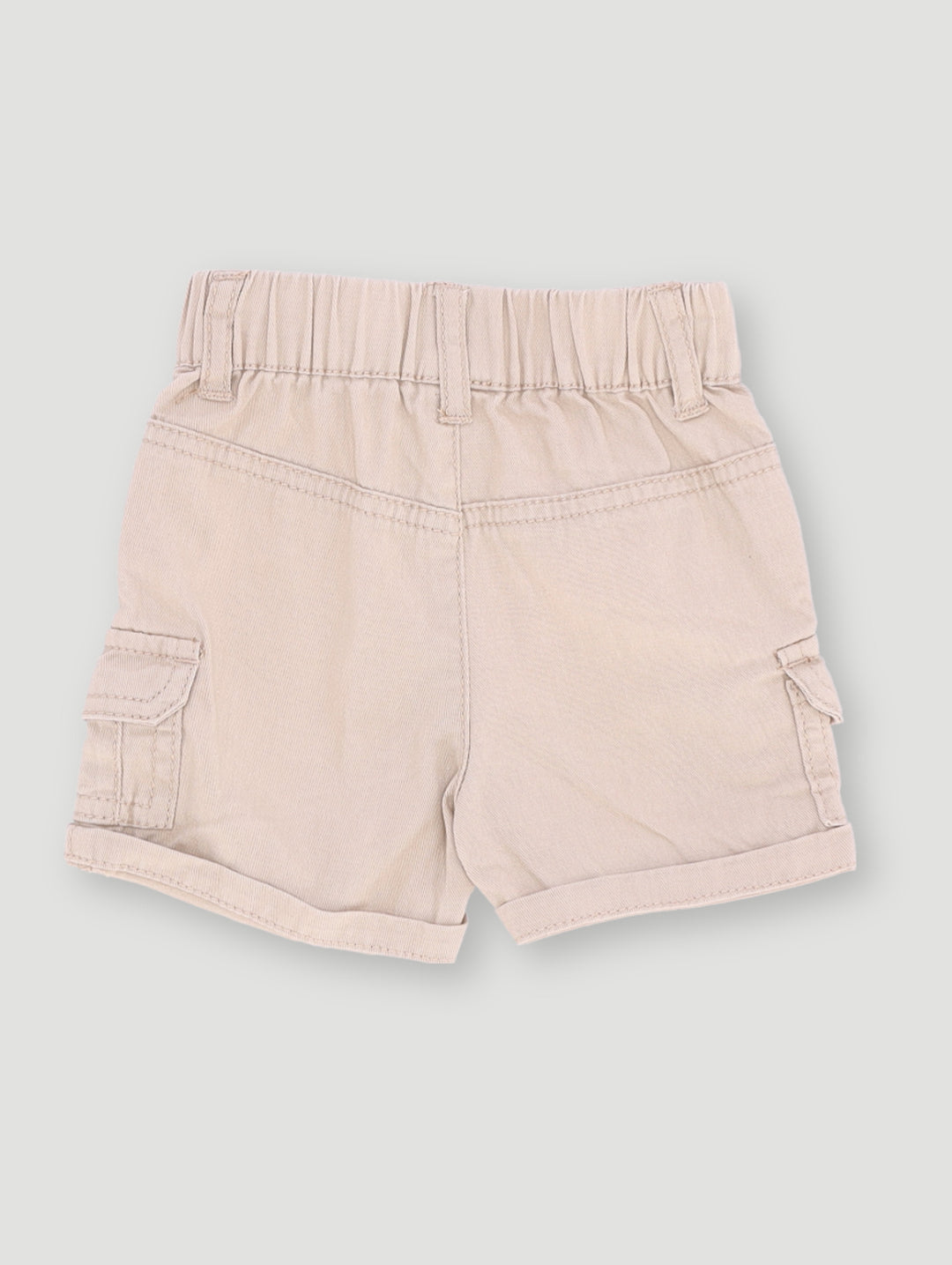 Baby Boys Twill Short - Light Stone