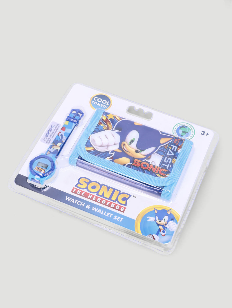 Pre-Boys Sonic Watch Wallet Set - Blue