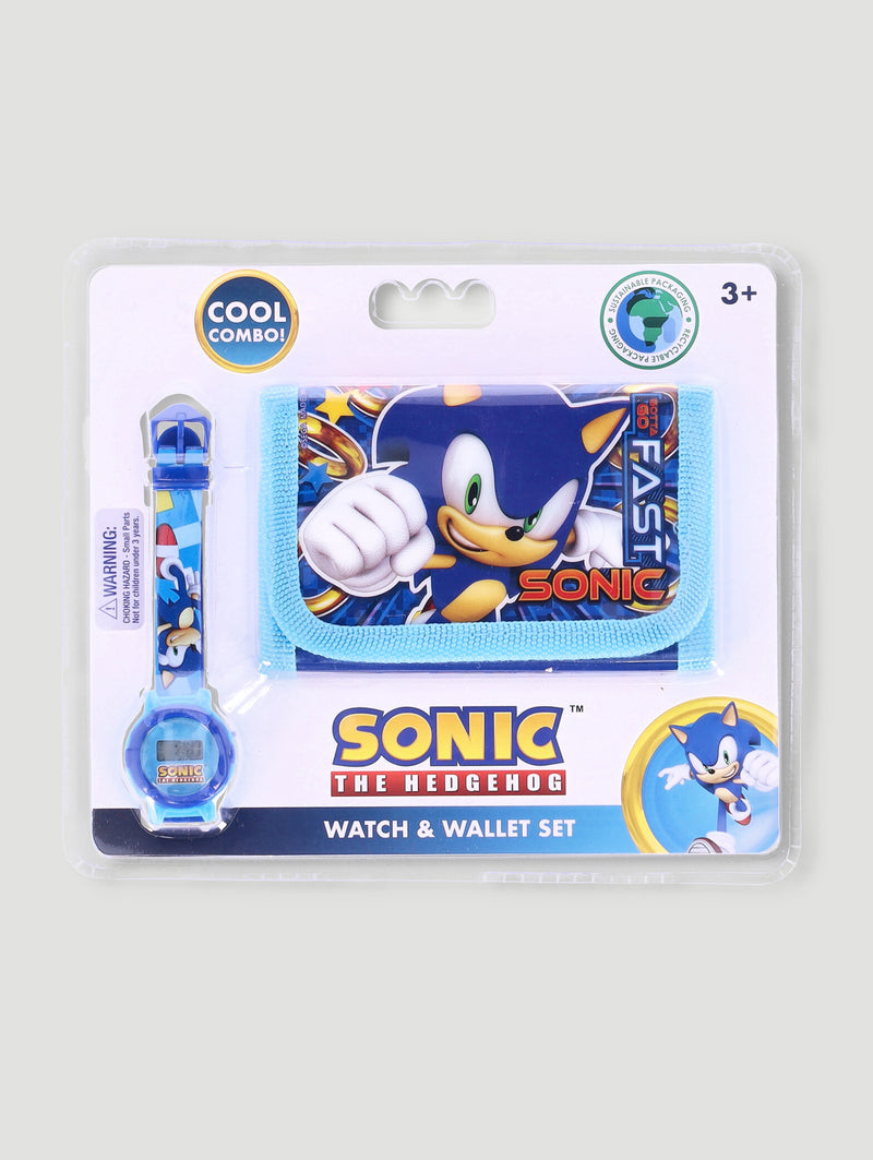 Pre-Boys Sonic Watch Wallet Set - Blue