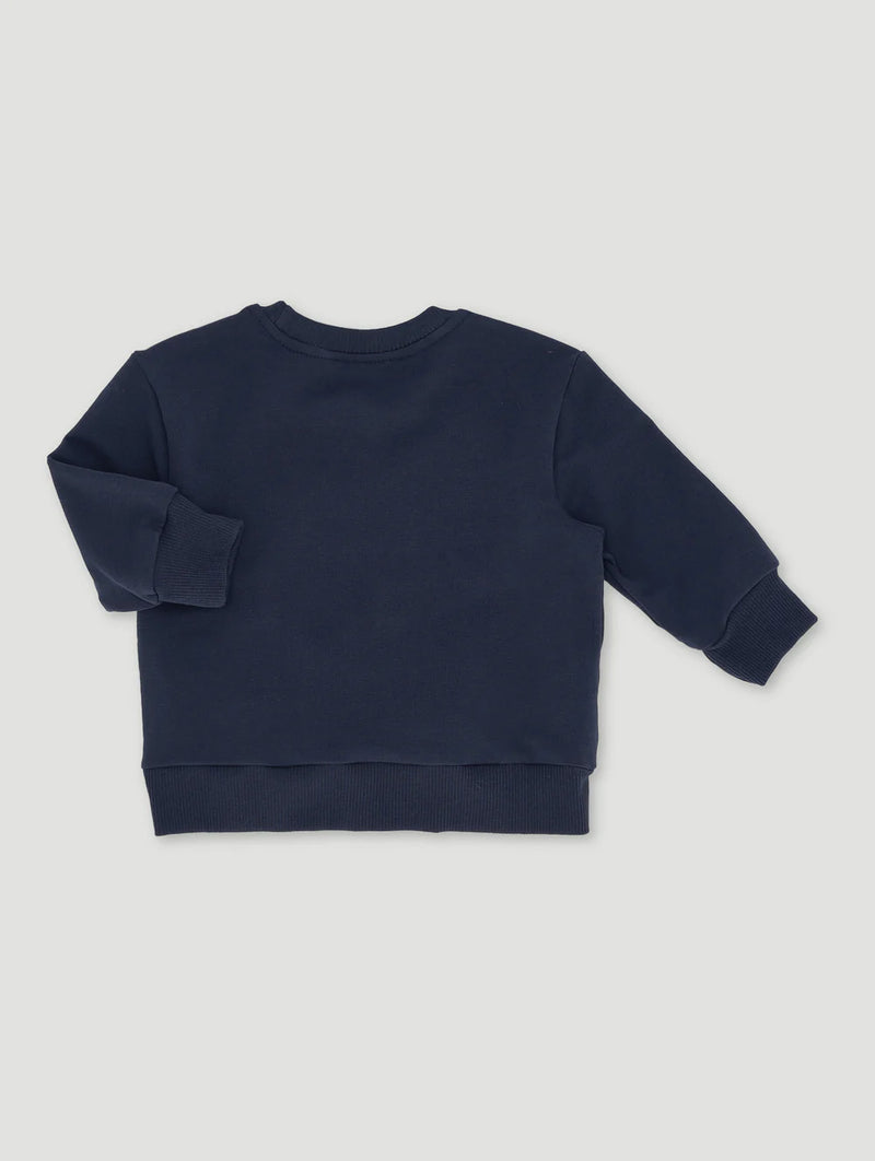 Keedo Baby Girls Heart Embroidered Sweat Top