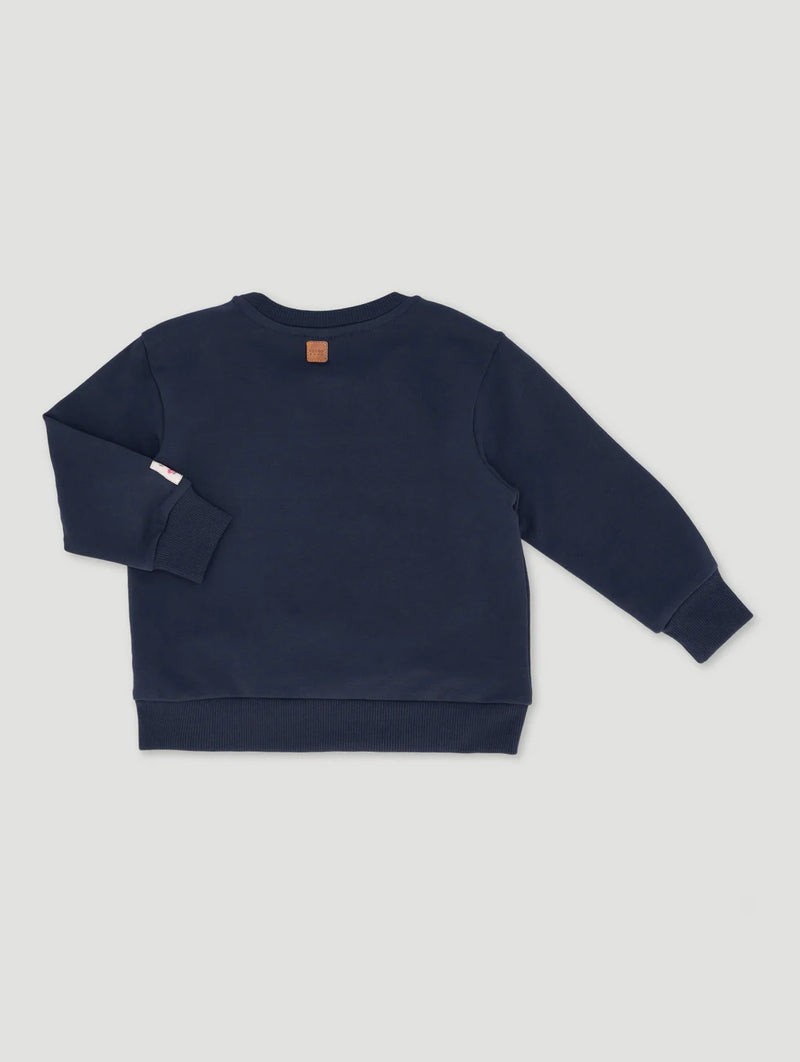 Keedo Girls Heart Embroidered Sweat Top