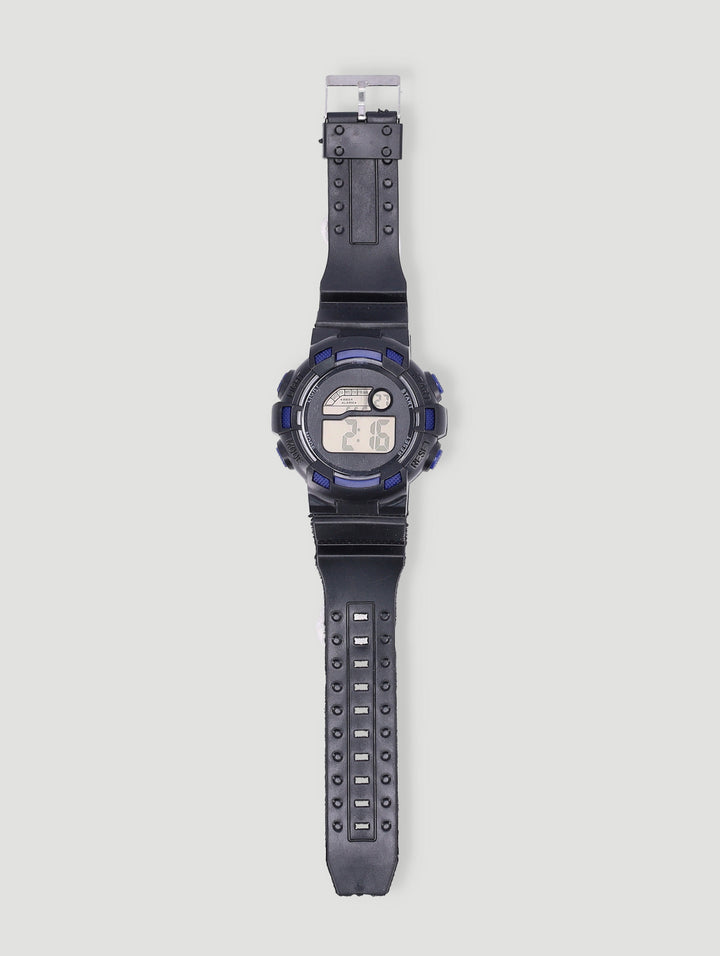 Pre-Boysblue Outline Digital Shock Watch - Black