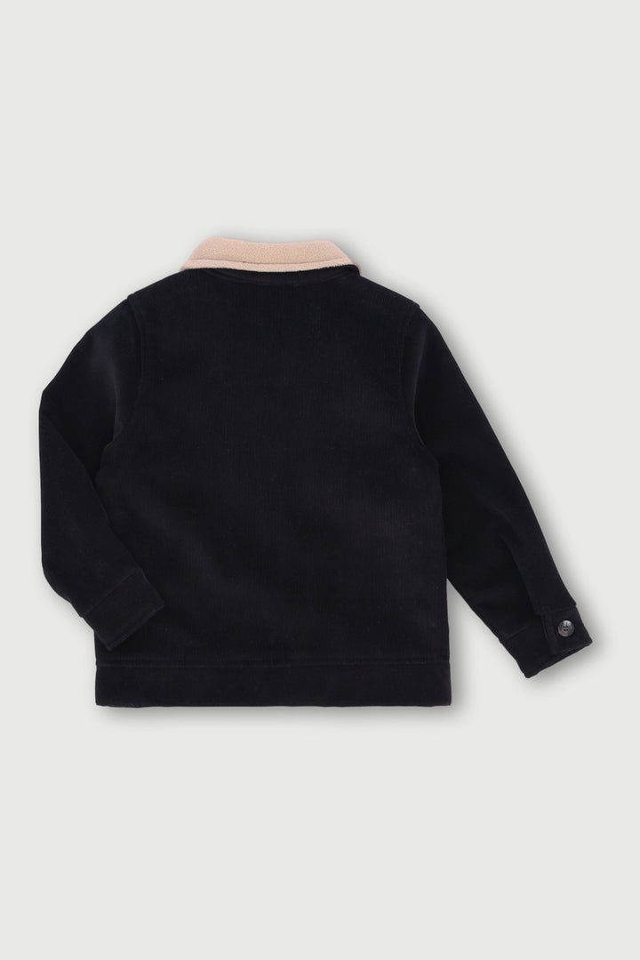Pre-Boys Corduroy Bonded Jacket - Black