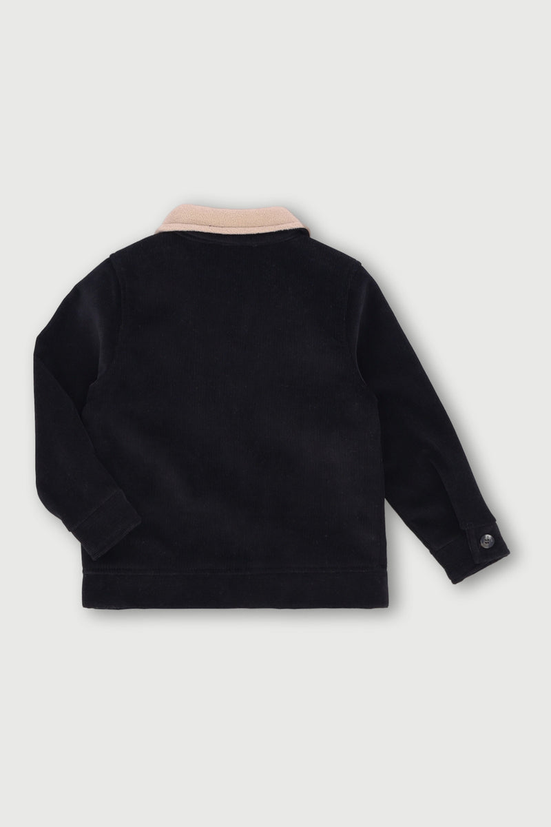 Pre-Boys Corduroy Bonded Jacket - Black
