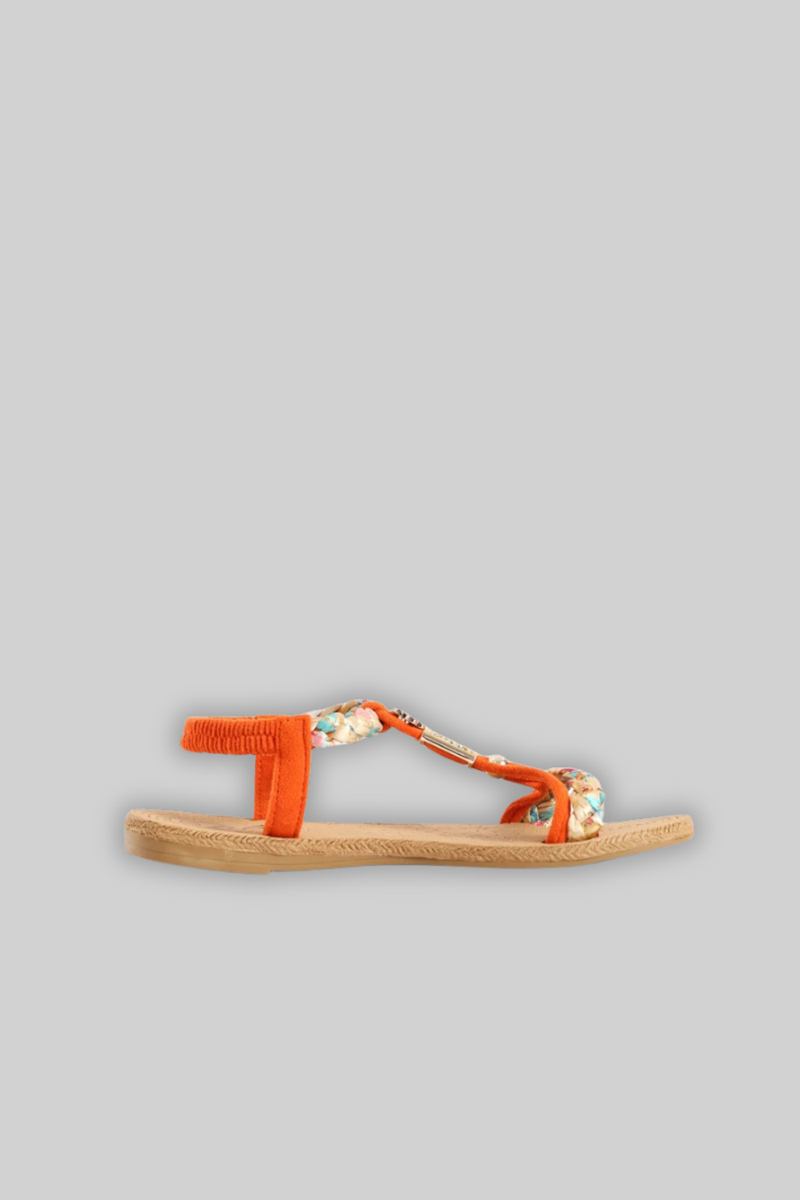 Flower Trim Multistrap Sandal - Multi