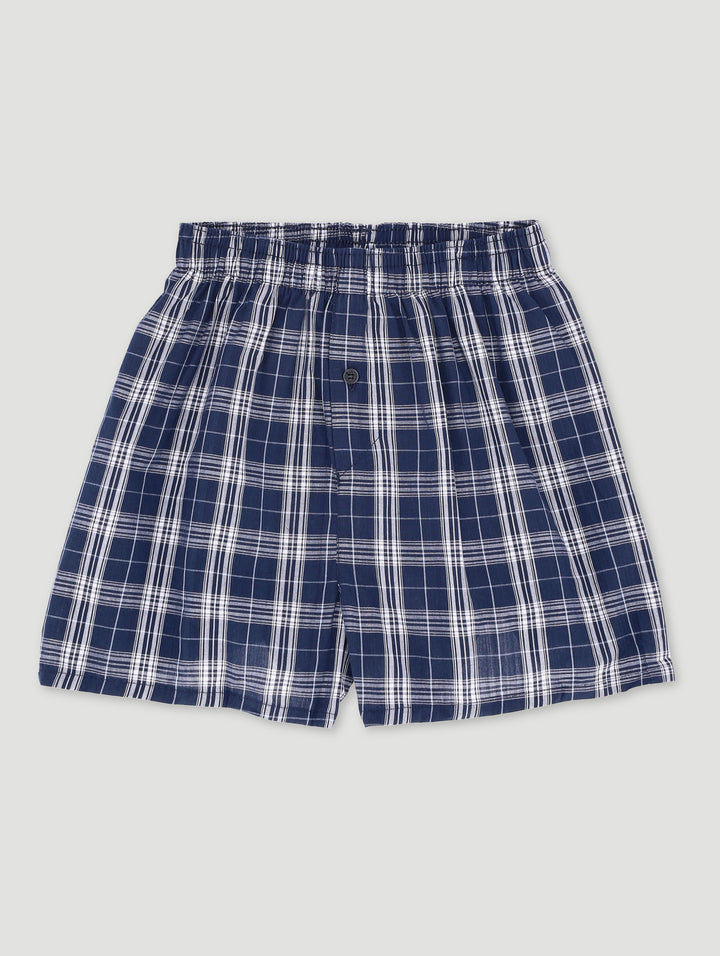 Single Woven Boxer - Blue