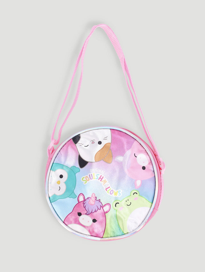 Pre-Girls Squishmallows Round Sling Bag - Pink