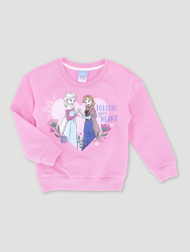 Pre-Girls Frozen Track Top - Pink