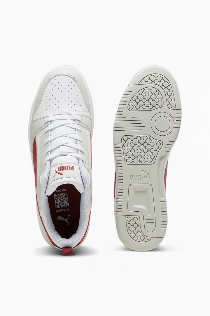 Rebound V6 Low Sneaker - White/Red