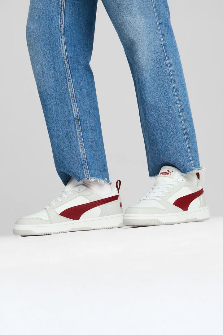 Rebound V6 Low Sneaker - White/Red