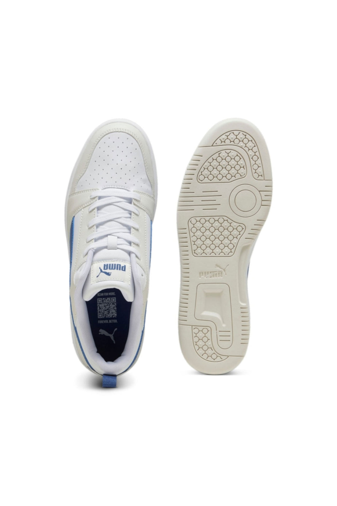 Rebound V6 Low Sneaker - White/Blue