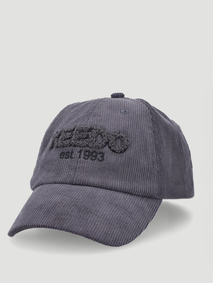 Keedo Corduroy Cap - Charcoal