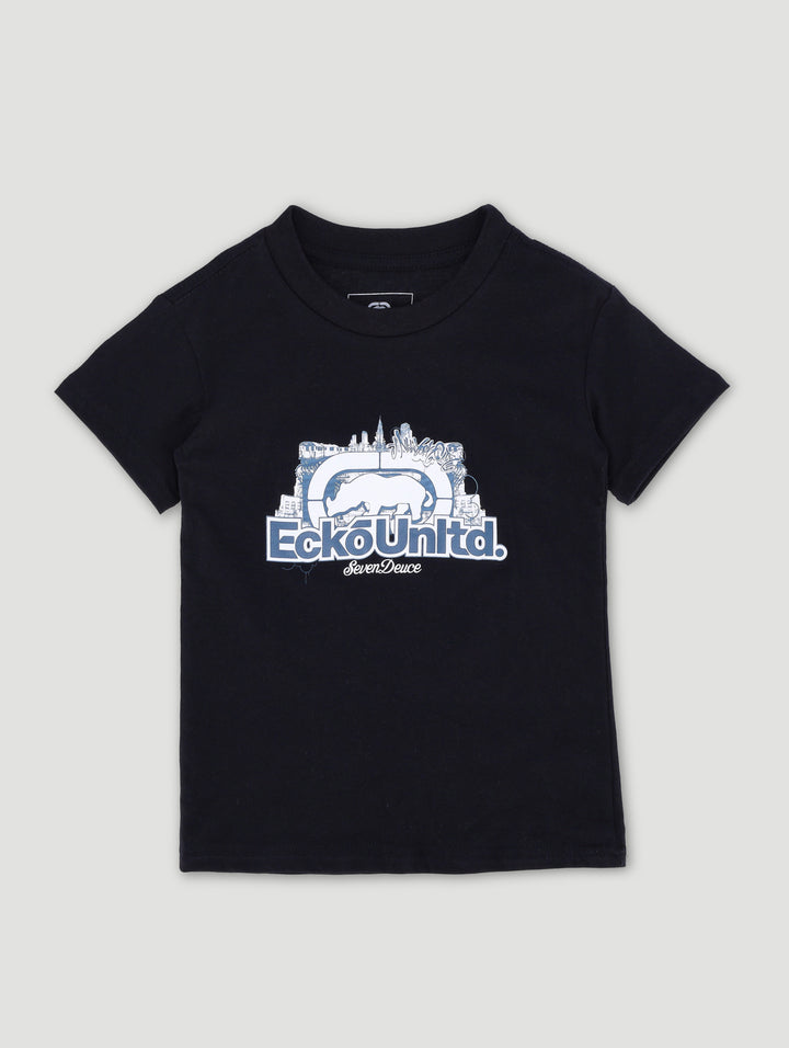 Pre-Boys Graffiti Tee - Black