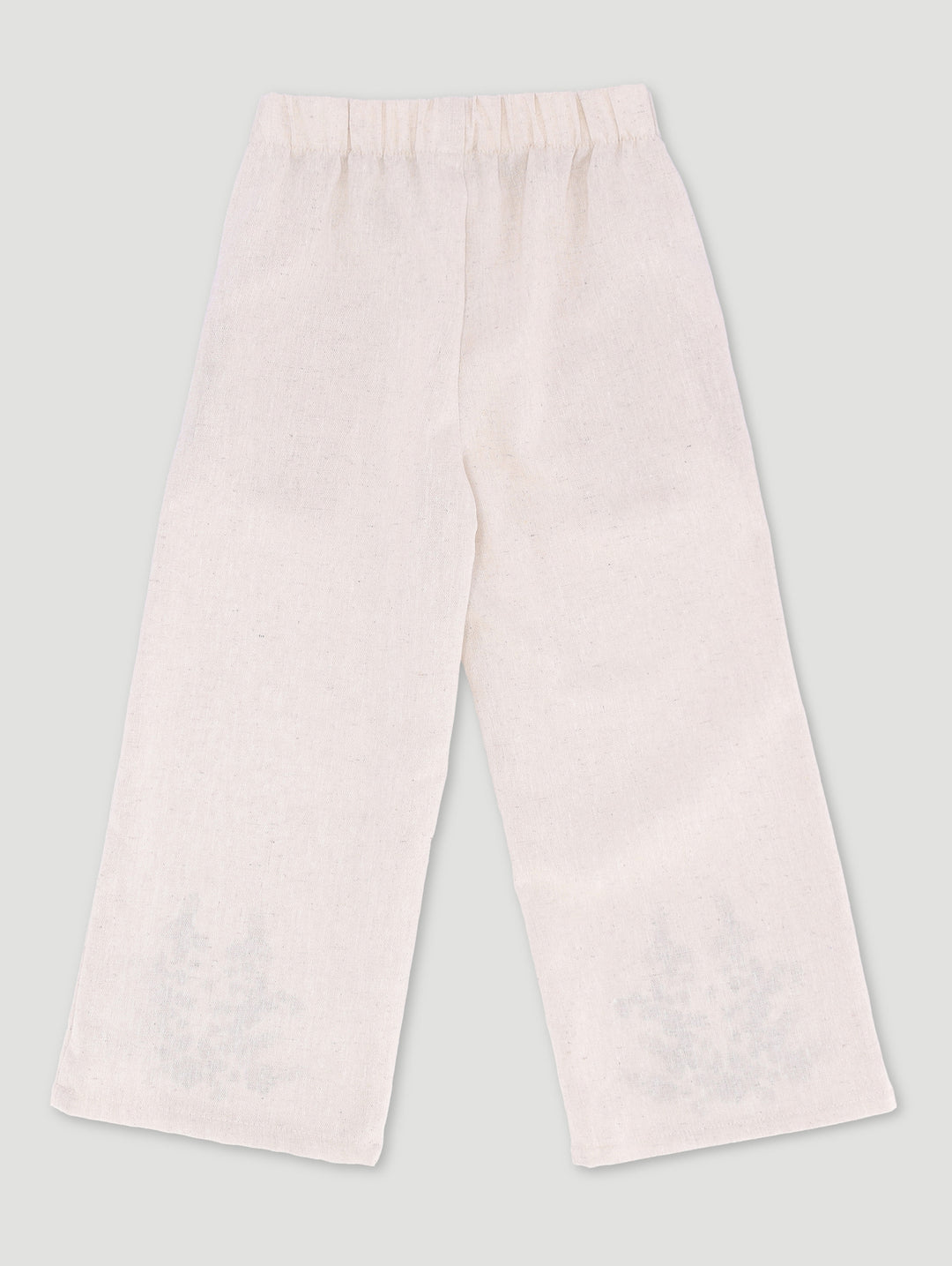 Pre-Girls Straight Leg Linen Pants - Stone