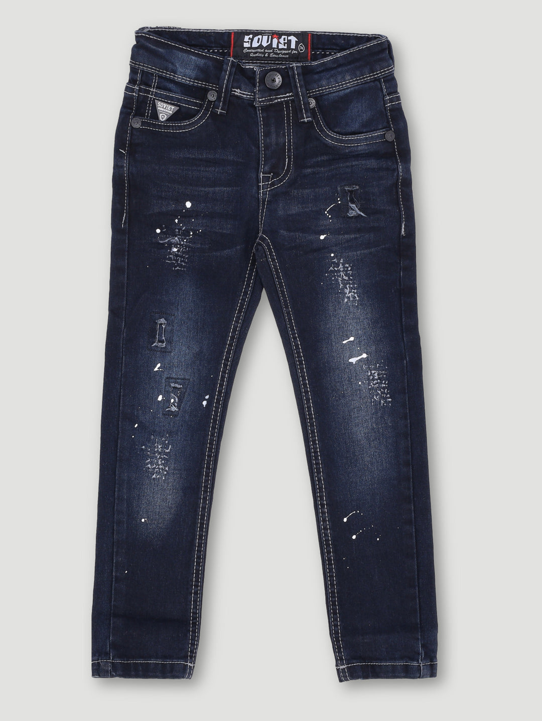 Pre-Boys Prato Skinny Denim - Blue/Black