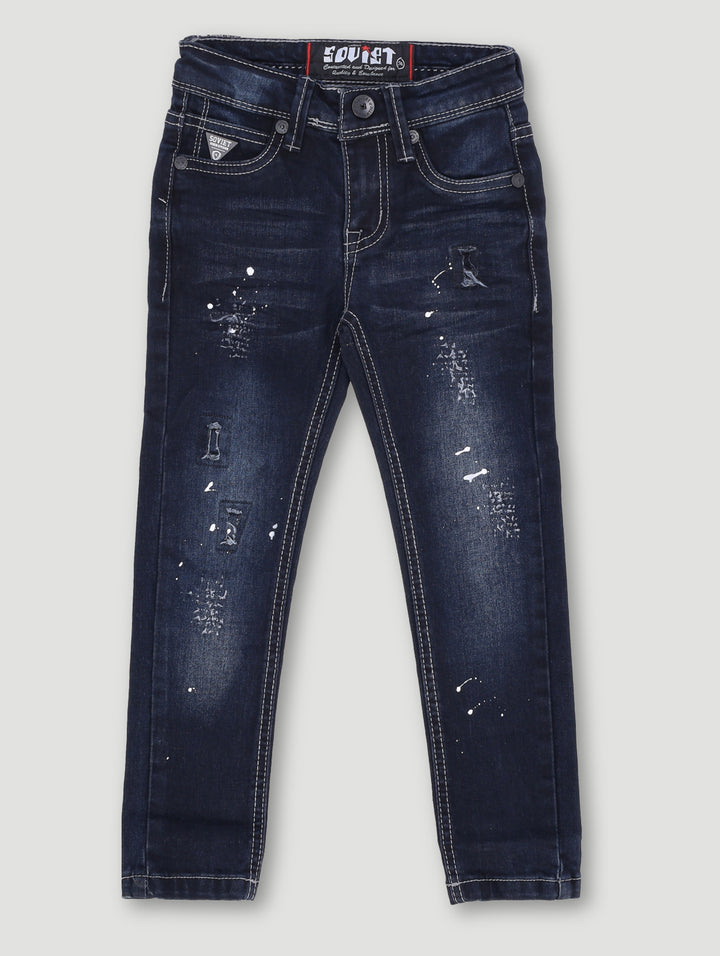 Pre-Boys Prato Skinny Denim - Blue/Black