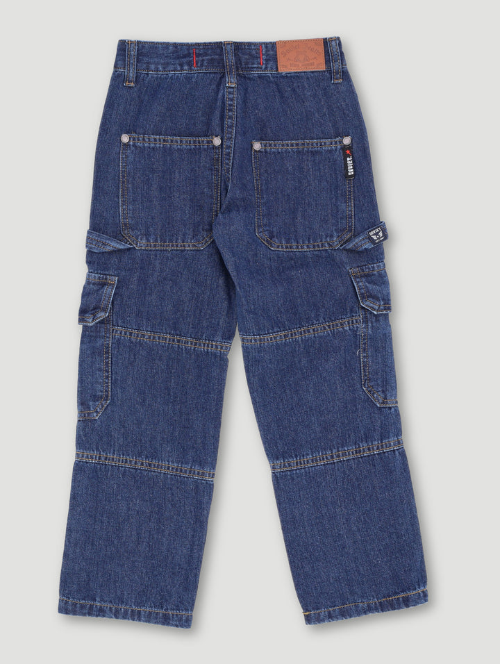 Pre-Boys Oversized Denim - Dark Indigo