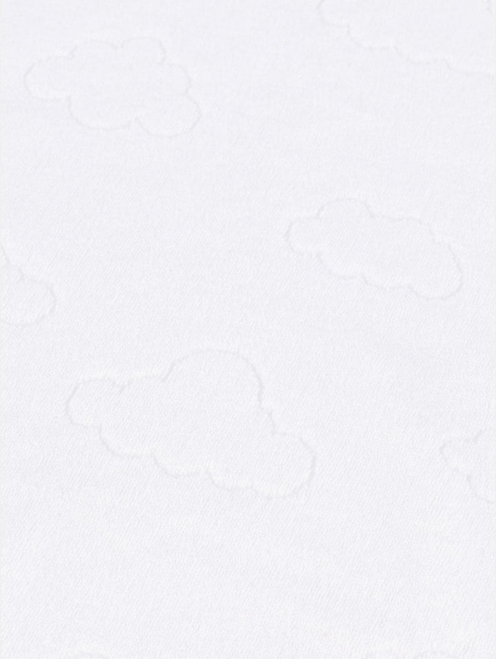 Keedo Zero Twist Luxury Embroidered Towel - White