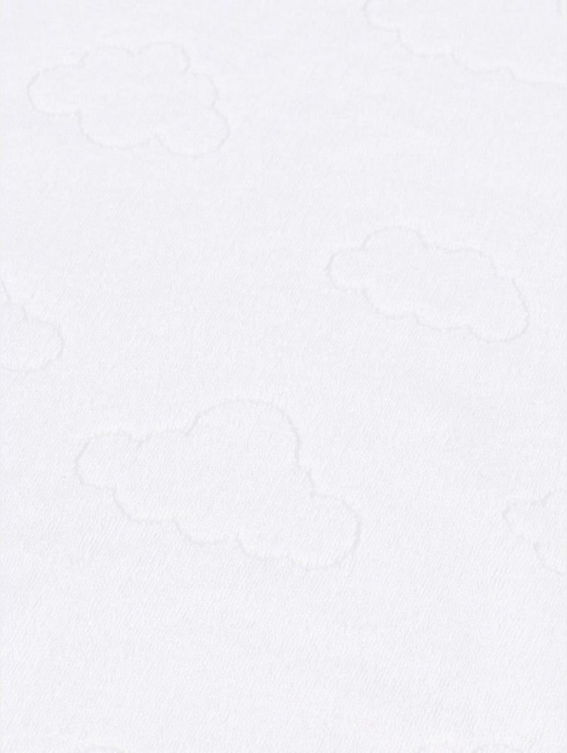 Keedo Zero Twist Luxury Embroidered Towel - White
