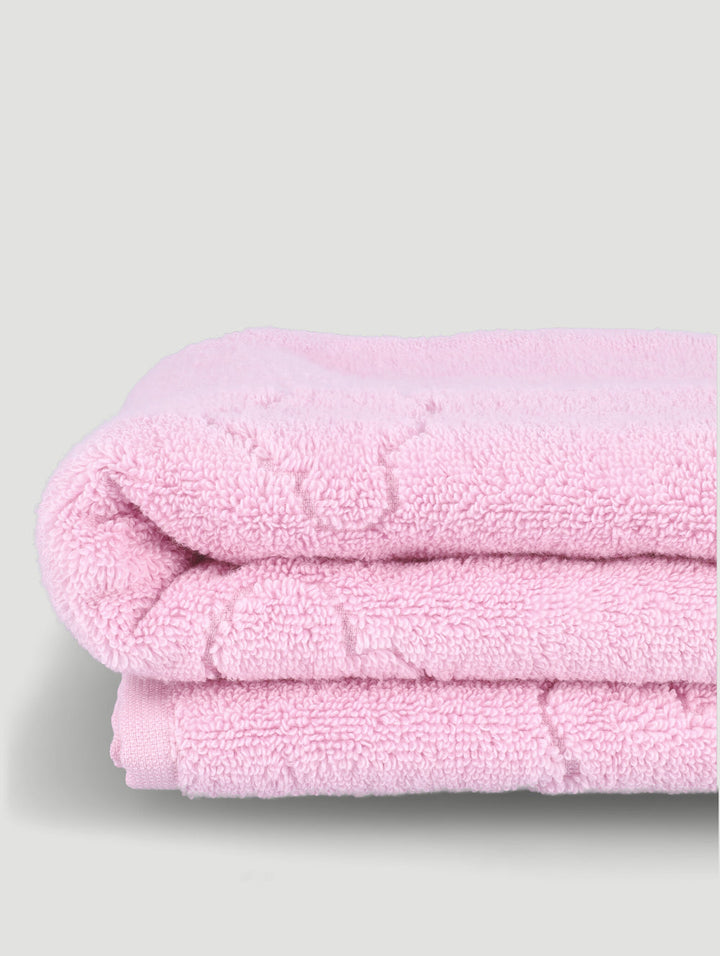 Keedo Zero Twist Luxury Embroidered Towel - Pink