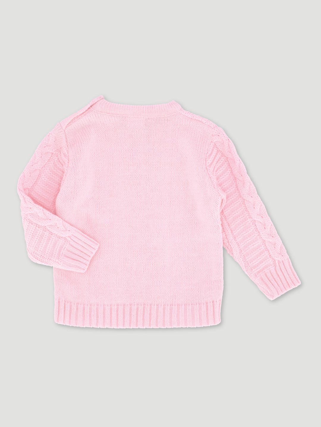 Baby Girls Knit Pullover - Light Pink