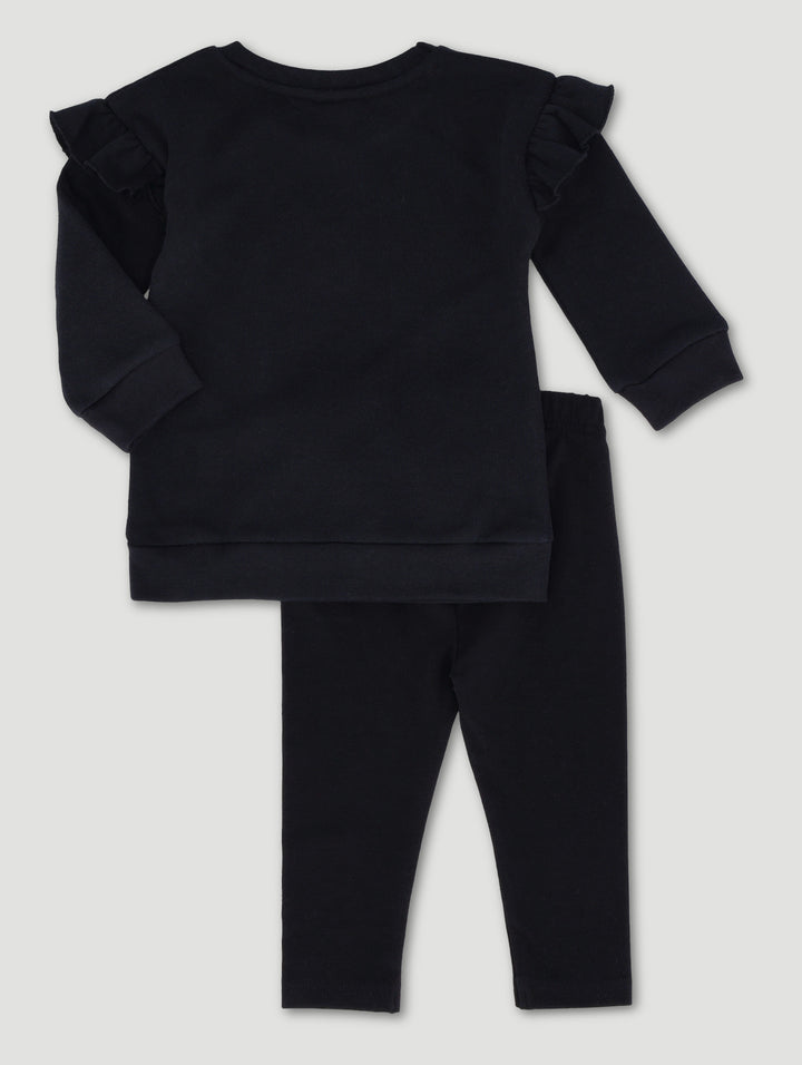 Baby Girls Legging Set - Black